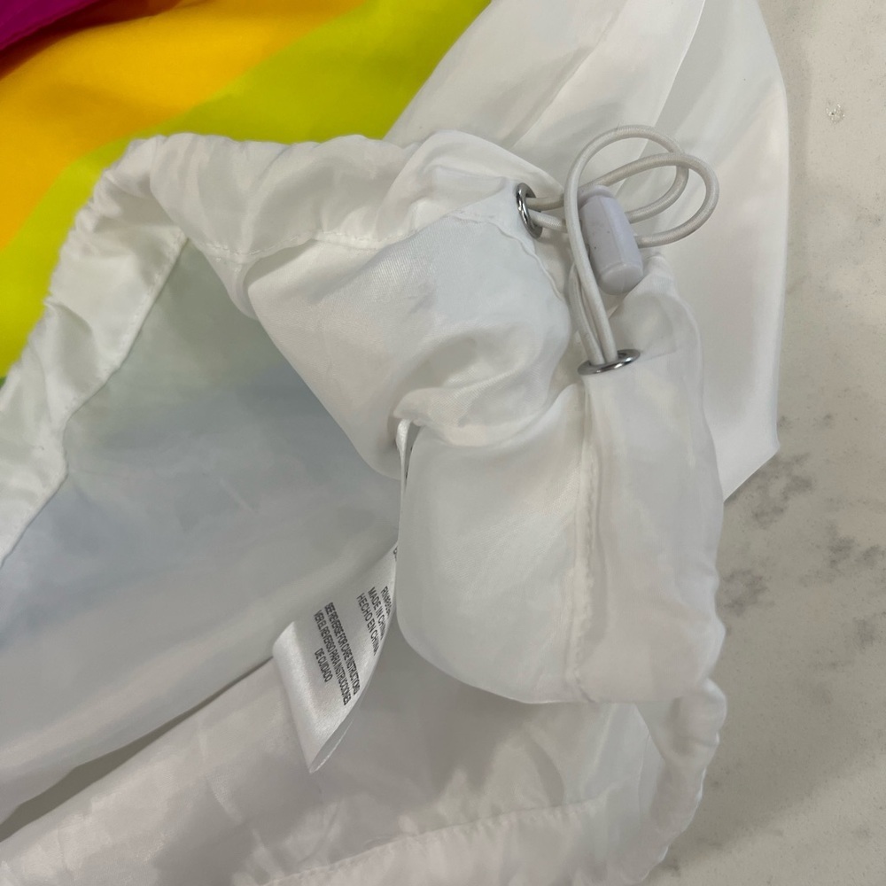 Polaroid White Jacket with Rainbow Accents - Picture 9 of 16